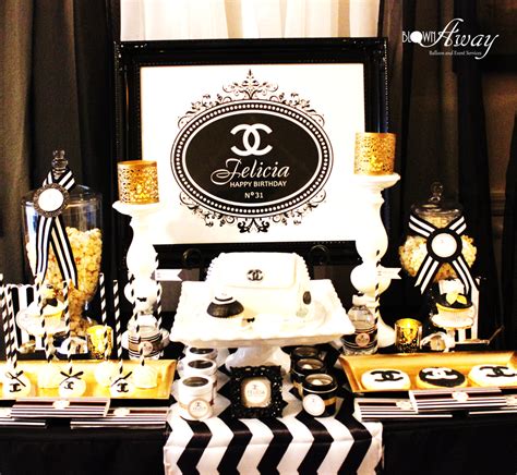 coco Chanel birthday party decorations